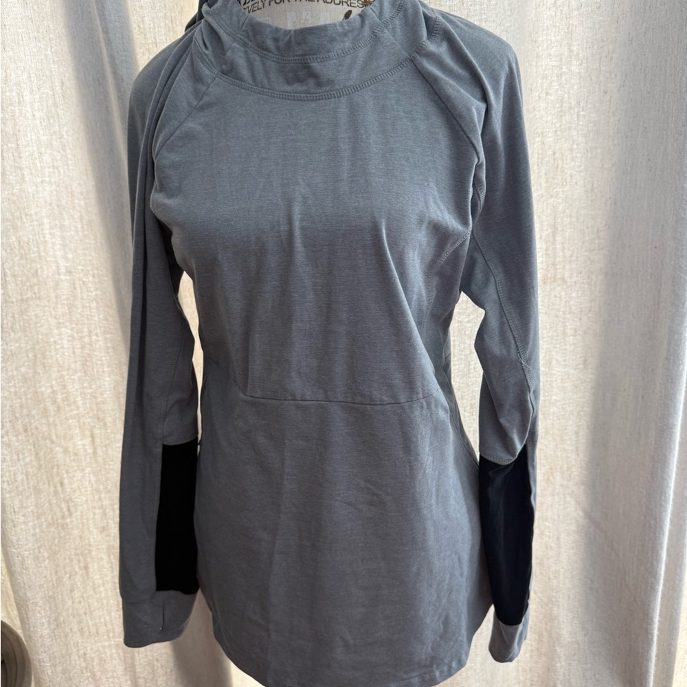Asics Women's Charcoal Long Sleeve Hoodie